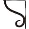Ekena Millwork Ashford Single, Wrought Iron Bracket, (Single center brace), Antiqued Bronze 1 1/2"W  x 10"D x 12"H BKTM01X10X12SASABZ - alternate 8